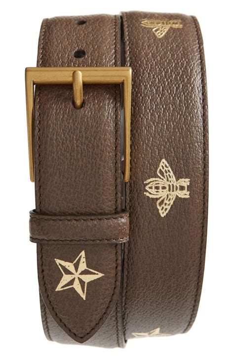 gucci bee and star belt|Gucci belt official website.